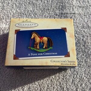 Hallmark Keepsake Ornament A Pony For Christmas Collectors Series‎ 2004 Vintage
